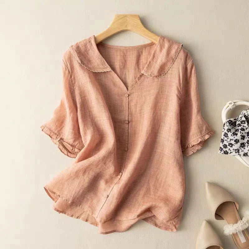 Alina Linen Blouse