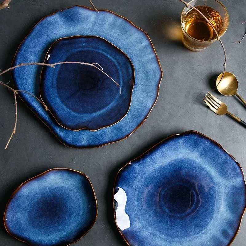 Indigo Crest Luxury Plates