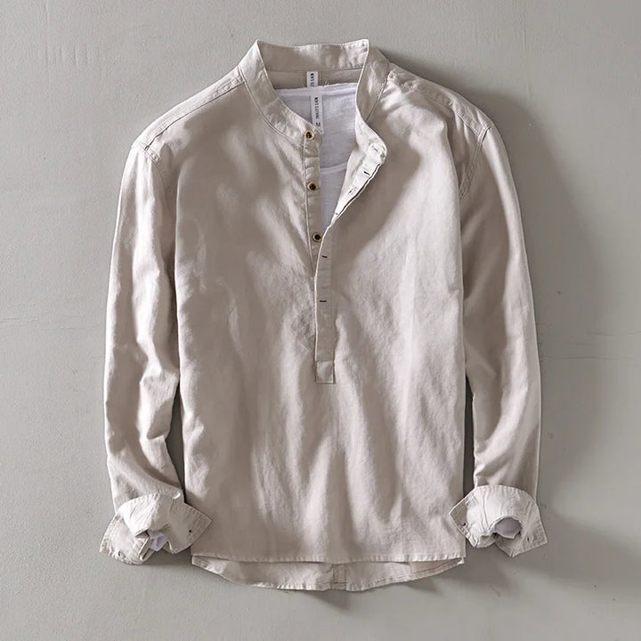 Ralph's Linen Mandarin Shirt