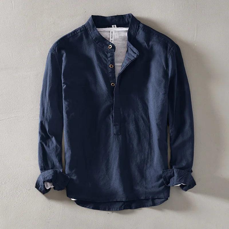 Ralph's Linen Mandarin Shirt