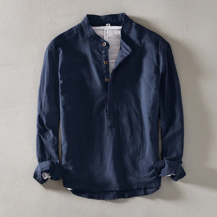 Ralph's Linen Mandarin Shirt