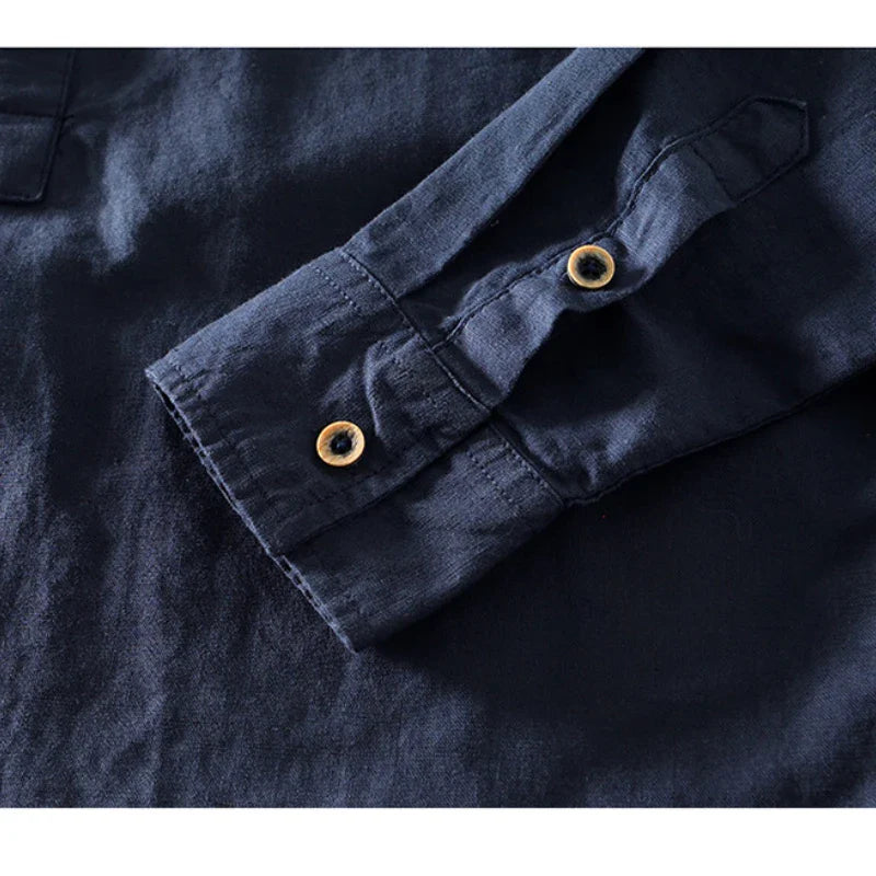 Ralph's Linen Mandarin Shirt