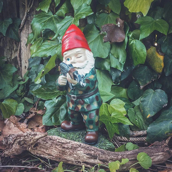 Tactical Team Garden Gnome Soldiers