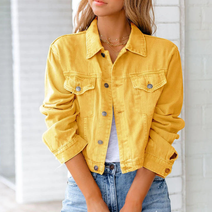 Collie Cropped Denim Jacket